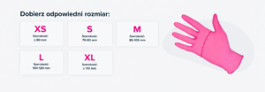 Rękawiczki nitryl pink