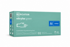 Rękawiczki nitrylowe green M