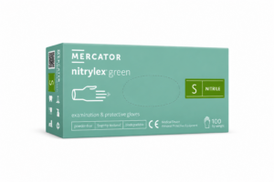 Rękawiczki nitrylowe green S